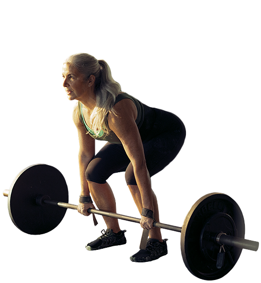 Woman lifting weights